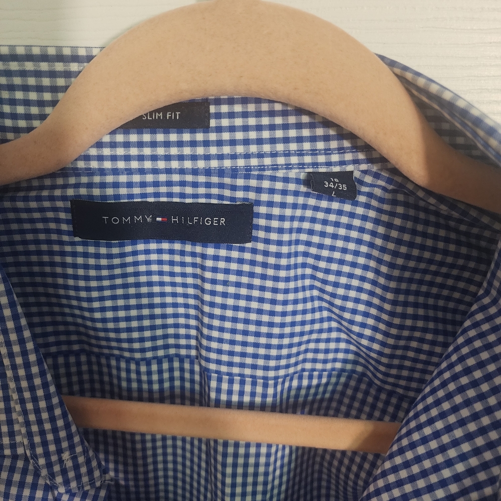 Tommy Hilfiger Blue Checkered Men's Shirt